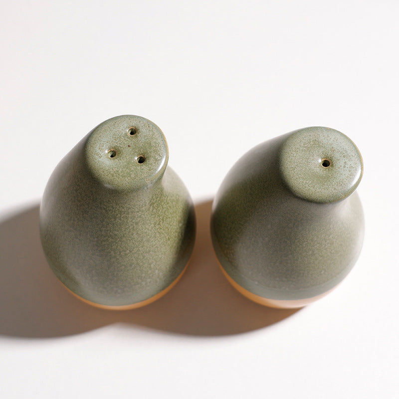 Ceramic Salt and Pepper Shaker Set – Elegant Seasoning Bottles for Kitchen and Dining Table