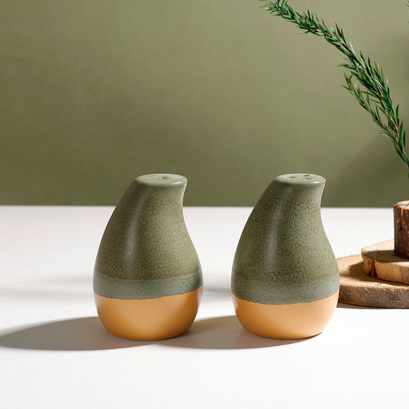 Ceramic Salt and Pepper Shaker Set – Elegant Seasoning Bottles for Kitchen and Dining Table